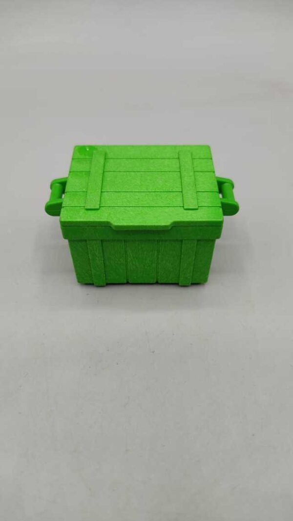 Caja verde con tapa