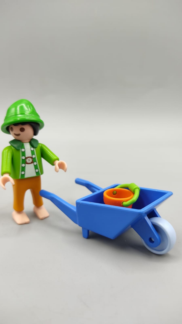 Niño con carretilla