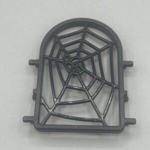 Reja negra Ventana con dibujo Telaraña