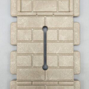 Pared, plana con hendidura de flecha