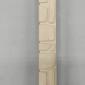 Columna ancho simple 2 niveles de zócalos y mampostería