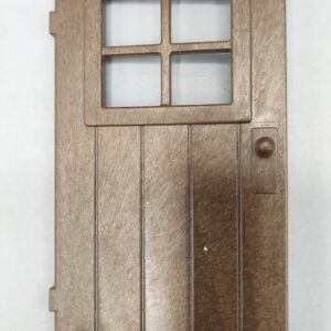 Puerta madera diseño cristales cuadrado